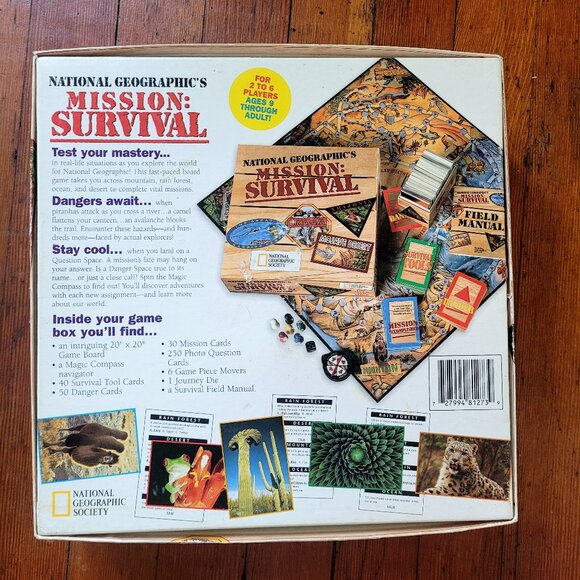 Rare National Geographic Board Game "Mission Survival" Complete - Picture 3 of 4